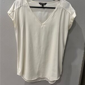 Express Women's Elegant Cream Blouse